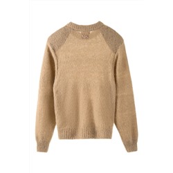 Jersey de lana y mohair Camel