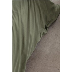 Manon King Size %100 Pamuk Ranforce Düz Nevresim - Yeşil