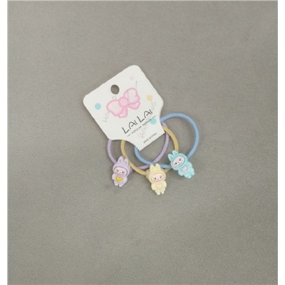 60199 Резинки Лабубу, 3шт