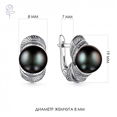 Серьги серебро 52884S2