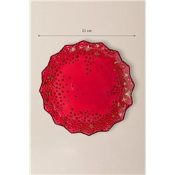 Alisse Pasta Tabağı  - 21 cm - Kırmızı