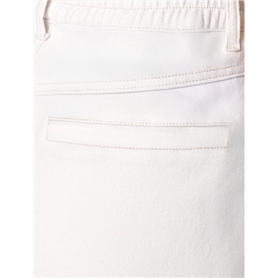 Джинсы с поясом на резинке из эластичного денима средней плотности