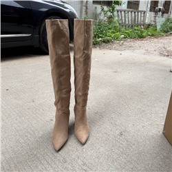 Новинка 2024.  Демисезонные ботфорты ASO*S с острым носком