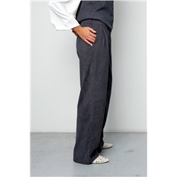 Костюм брючный вельветовый с жилеткой 399GRY