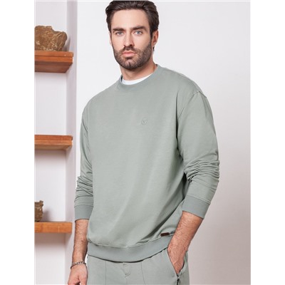 Джемпер из тонкого премиального футера с эластаном