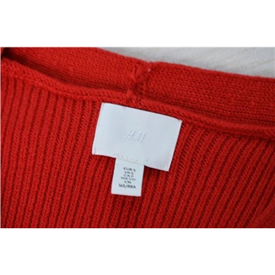 Красный трикотажный кардиган Н*М