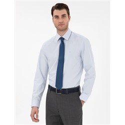 Açık Mavi Regular Fit Uzun Kollu Basic Gömlek