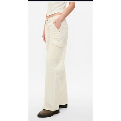 Mid Rise Corduroy '90s Loose Cargo Pants
