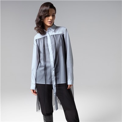 Рубашка из вискозы, Срочно на обложку (blue)