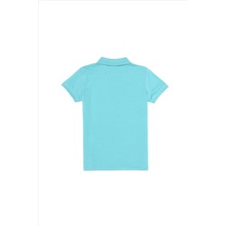 Erkek Çocuk Mint Basic Polo Yaka T-Shirt