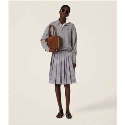 Женский шерстяной пуловер с воротником МИУ МИ*У