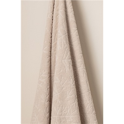Perle %100 Pamuk Banyo Havlusu - Bej - 70x140 cm