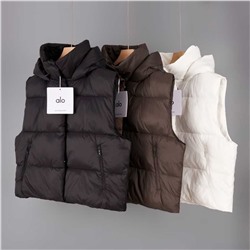 Женский жилет с капюшоном на молнии АЛ*О