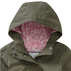 Mädchen Parka mit Stickerei