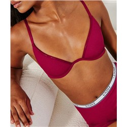 Sujetador de microfibra