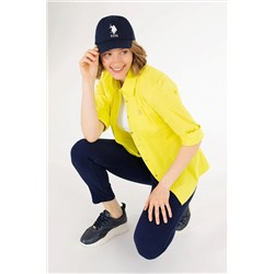 Kadın Neon Sarı Uzun Kollu Basic Gömlek