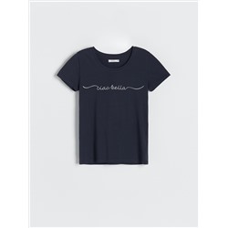 T-Shirt im Regular-Fit mit Applikation