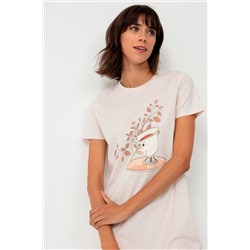 Camisón Chip La Bella y la Bestia Disney - Beige jaspeado