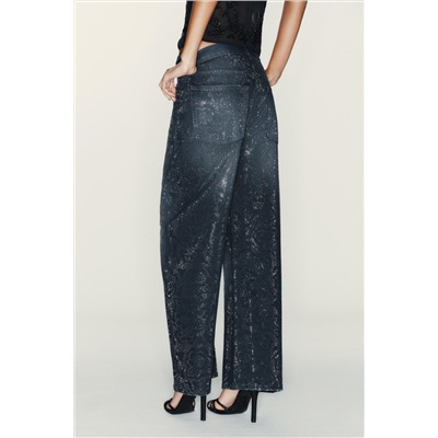 JEANS TRF BAGGY STRASS