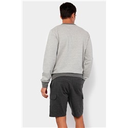 Sudadera Gris claro jaspeado