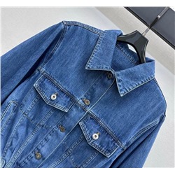 Джинсовая куртка  с лацканами    ЛОЕВ*Е 💛