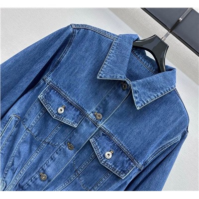 Джинсовая куртка  с лацканами    ЛОЕВ*Е 💛