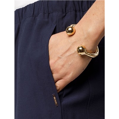 Свободные брюки из плотного лиоцелла на резинке