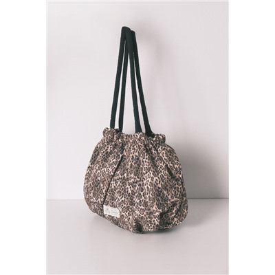 Bolso reversible nylon animal print