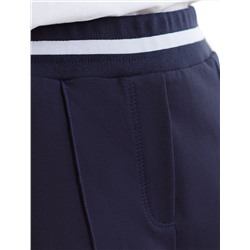 Брюки прямые со стрелками из премиального футера двухнитки с эластаном