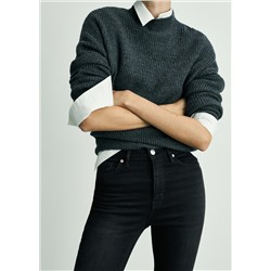 Jeans skinny tiro alto