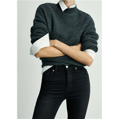 Jeans skinny tiro alto