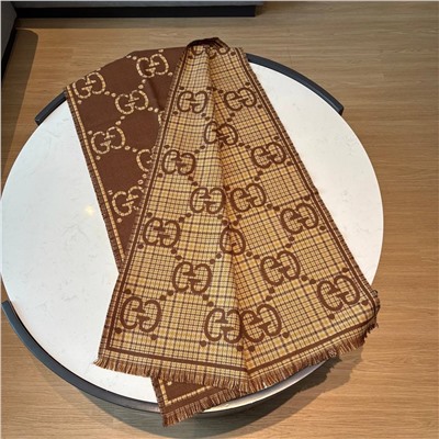 Двухсторонний шарф  Gucc*i  Унисекс модель