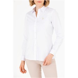 Kadın Beyaz Uzun Kollu Basic Gömlek