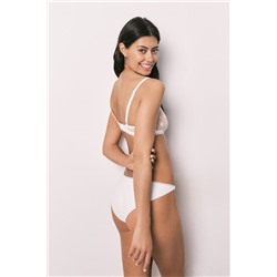 Braga clásica encaje y tul blanco