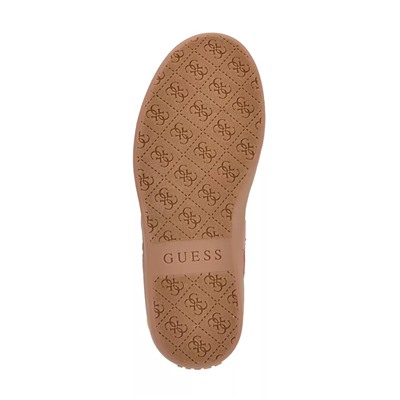 GUESS Women's Naoko Charm Lace-Up Court Sneakers