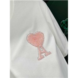 Женская футболка с вышивкой из бусин   AM*I