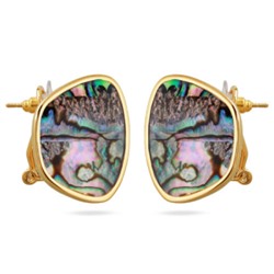 Серьги Амфитрита (гелиотис; покрытие золото), Есть комплект