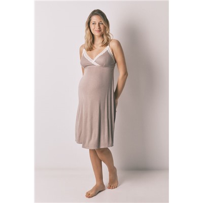 Camisón "maternity" tirantes encaje