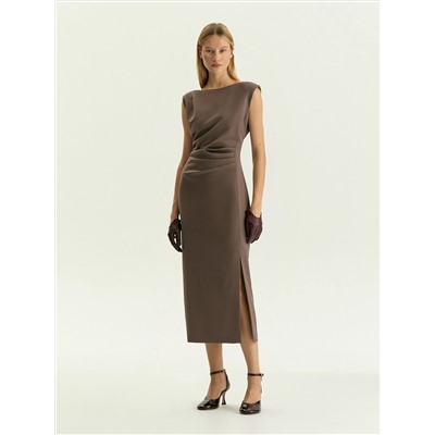 Платье со сборками, PL1678/trufel