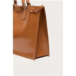 GUESS Bolso de piel Issa - Camel