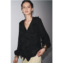 ZW COLLECTION RUFFLED SHIRT