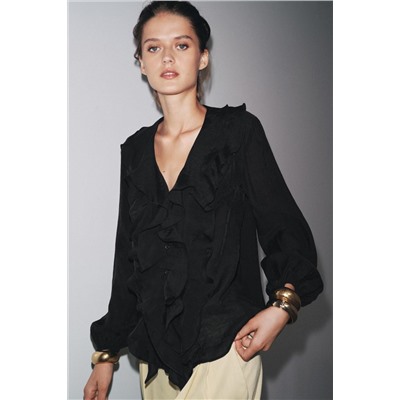 ZW COLLECTION RUFFLED SHIRT