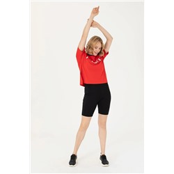 Kadın Siyah Örme Şort