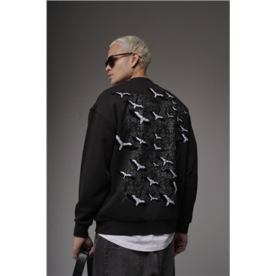 Свитшот  журавли