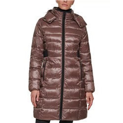 CALVIN KLEIN Women's Shine Hooded Packable Puffer Coat