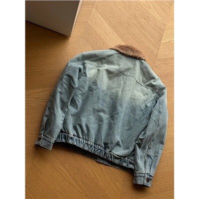 Джинсовая теплая куртка   Mi*u Mi*u 🩷