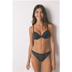 Sujetador push up GORGEOUS animal print negro