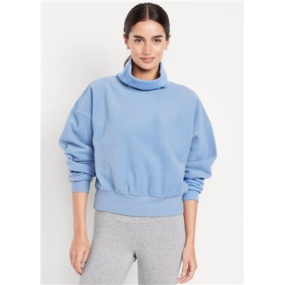 Performance Microfleece Mock Neck Sweatshirt