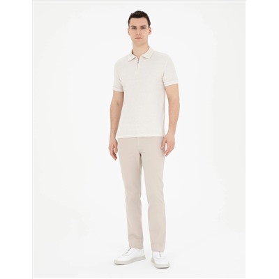 Bej Slim Fit Tişört