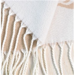 Зимний теплый мягкий жаккардовый шарф